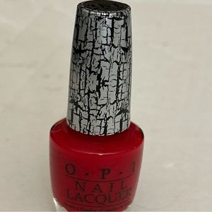 O.P.I. opi Nail Lacquer Red Shatter Full Size .5 Fl. Oz. Full size